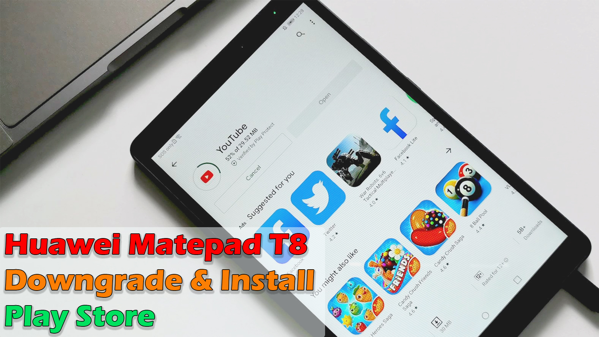 Huawei Matepad T8 Downgrade Install Play Store Without USB OTG Only