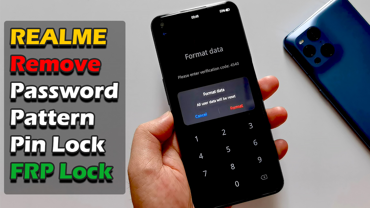 REALME Remove Password Pattern Pin Lock FRP Lock NO BOX NO TOOL