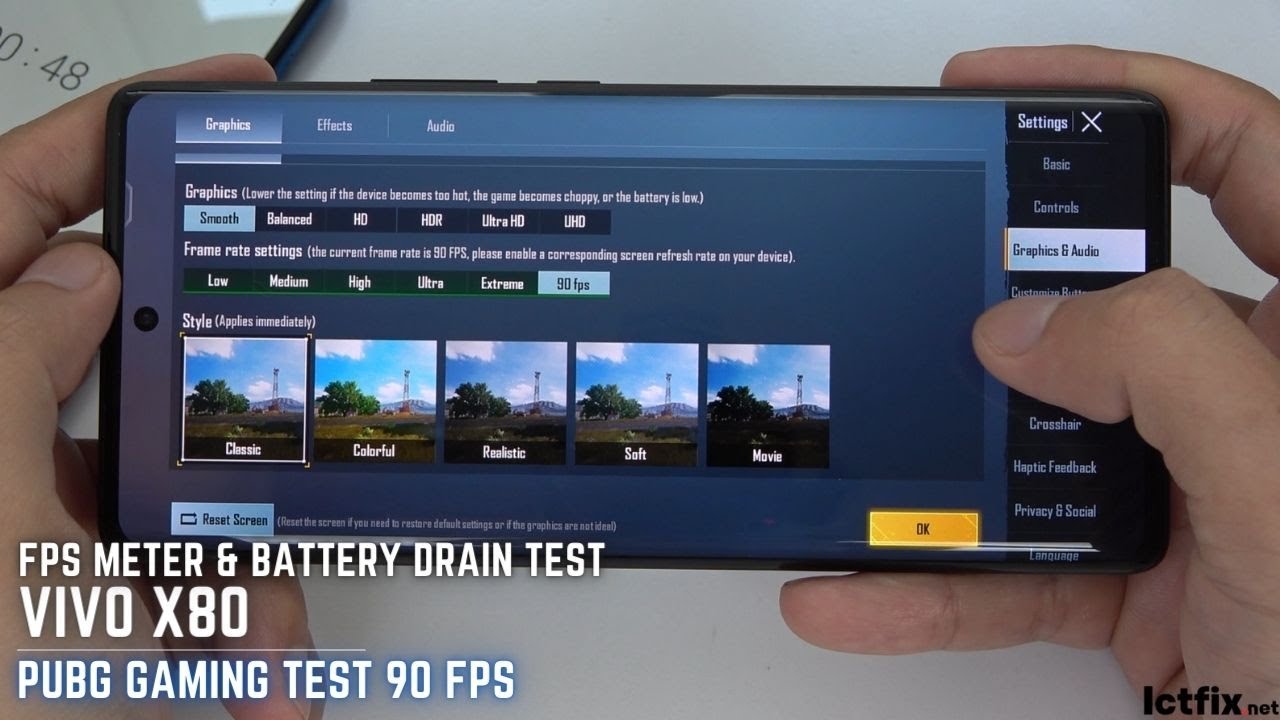 Vivo X Pubg Gaming Test Fps Dimensity Hz Display Ictfix