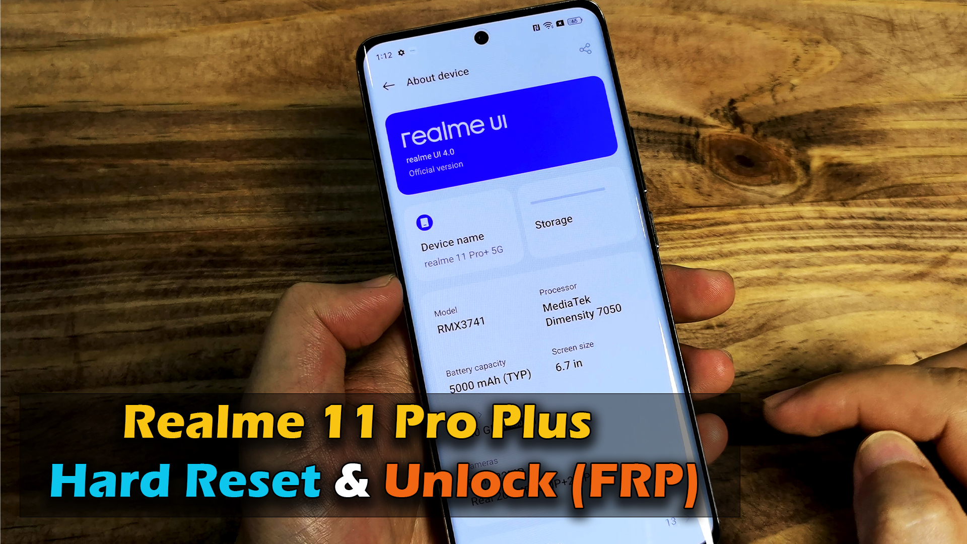 Realme Pro Plus Hard Reset Unlock Google Account Frp Ictfix