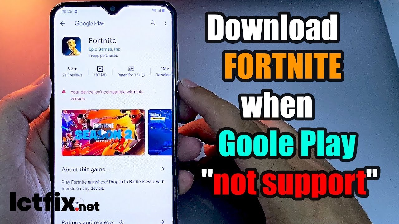 Download Fortnite When Goole Play Not Support Ictfix