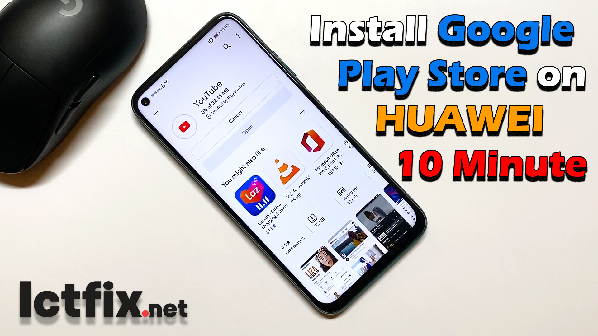 Install Google Play Store on HUAWEI 10 Minute - ICTfix
