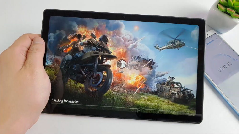 Samsung Galaxy Tab A7 10.4 (2020) test game Pubg Mobile Gameplay and Battery Drain test ICTfix
