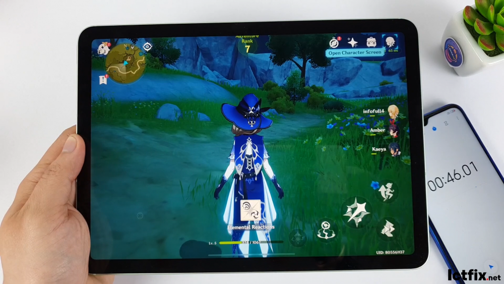 iPad Air 4 test game Genshin Impact | Apple A14 Bionic - ICTfix