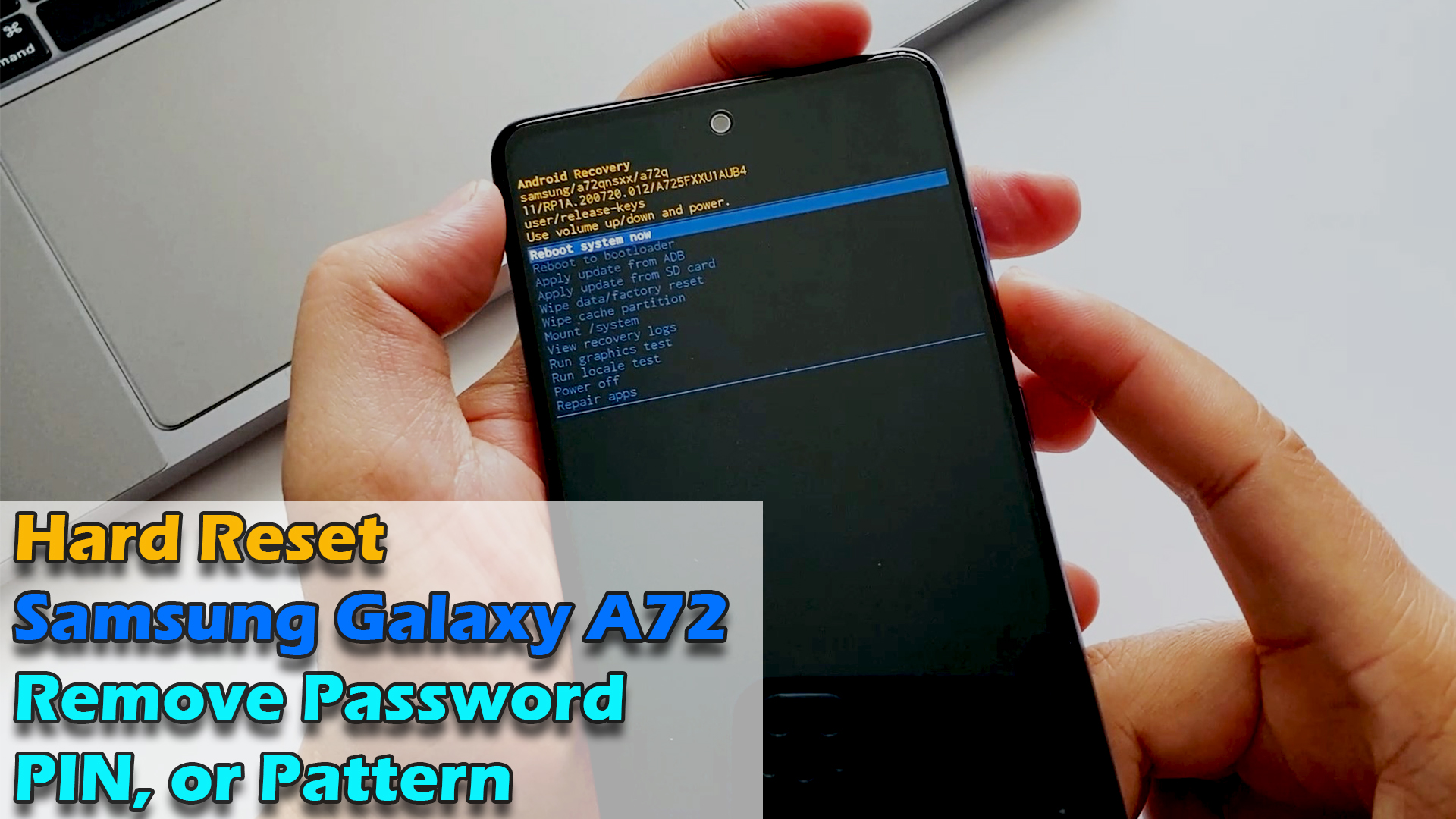 How to factory reset samsung galaxy a11