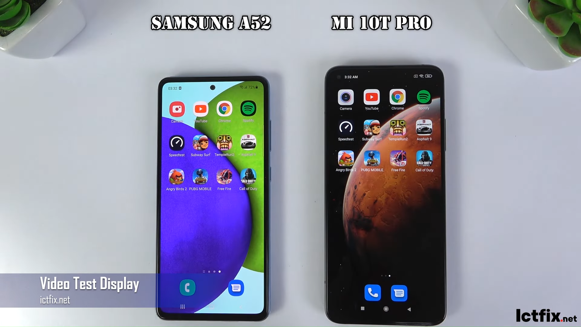 Samsung Galaxy A52 vs Xiaomi Mi 10T Pro