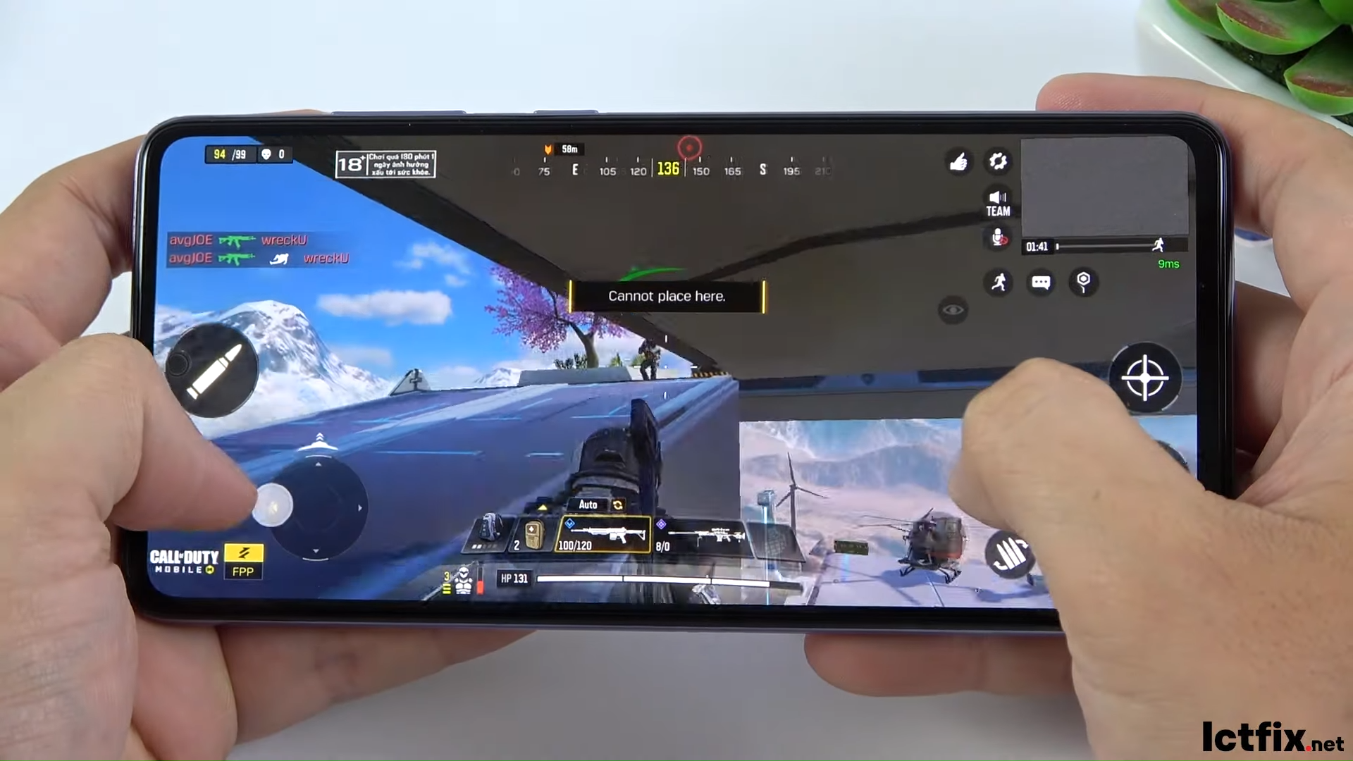 Samsung Galaxy A72 Call of Duty Gaming test
