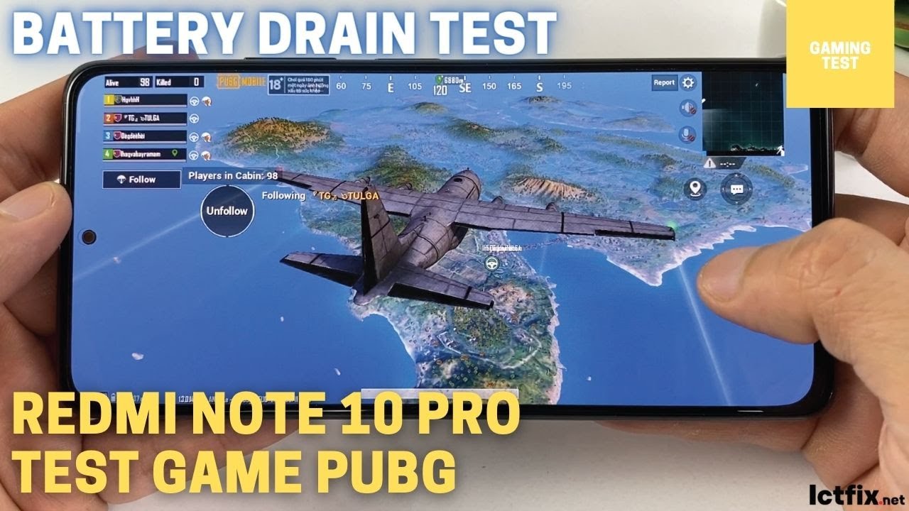 Xiaomi Redmi Note 10 Pro PUBG Mobile Gaming test