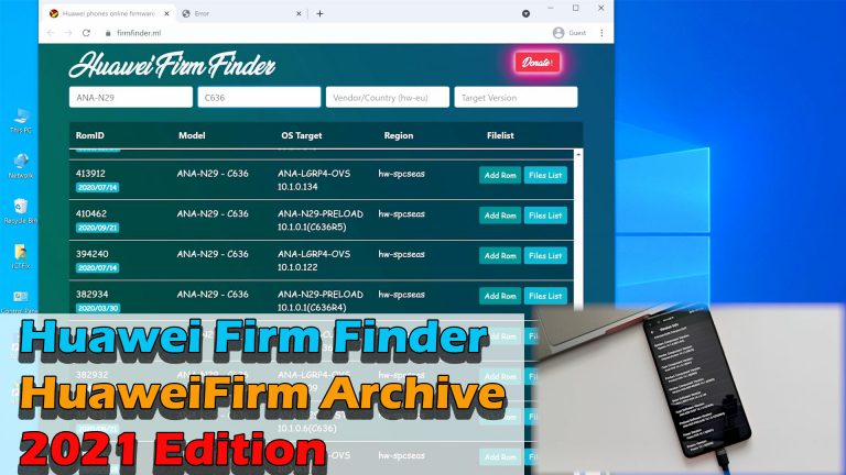 Firmware finder for huawei как пользоваться