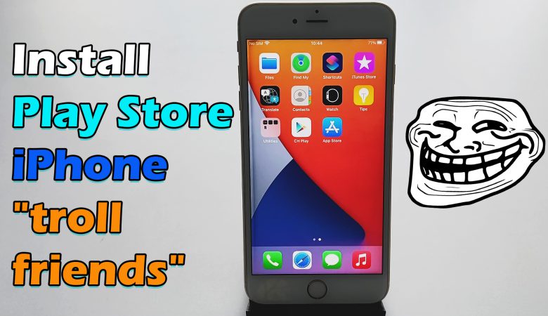 How to install Google play store in iPhone? 