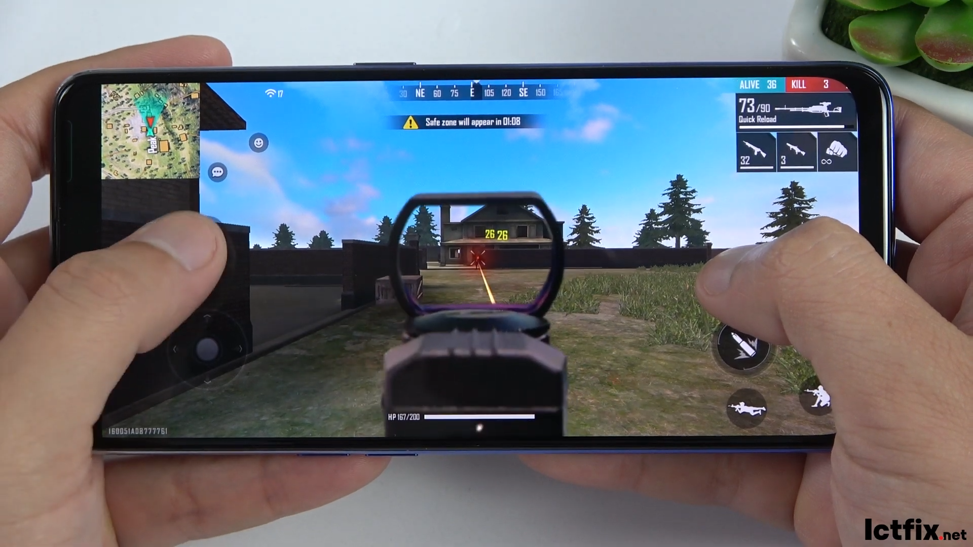 Oppo A74 Free Fire Gaming test