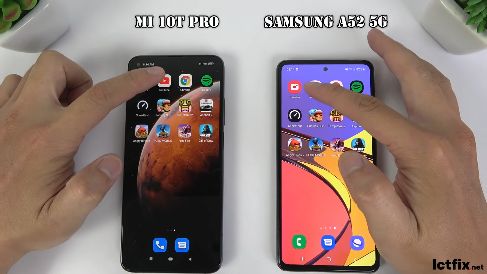 Samsung Galaxy A52 5G vs Xiaomi Mi 10T Pro