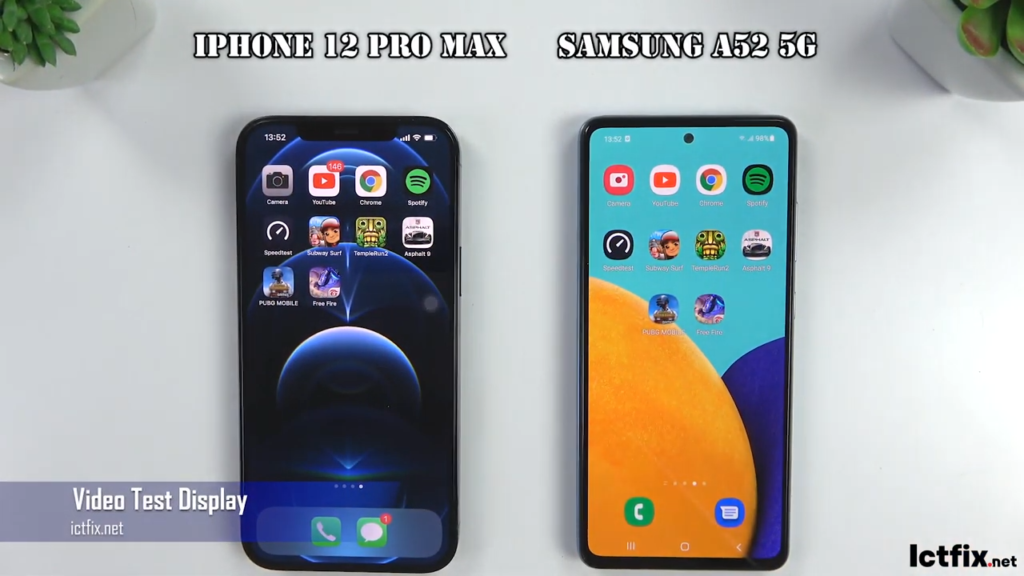 samsung a54 5g vs iphone 12 pro max