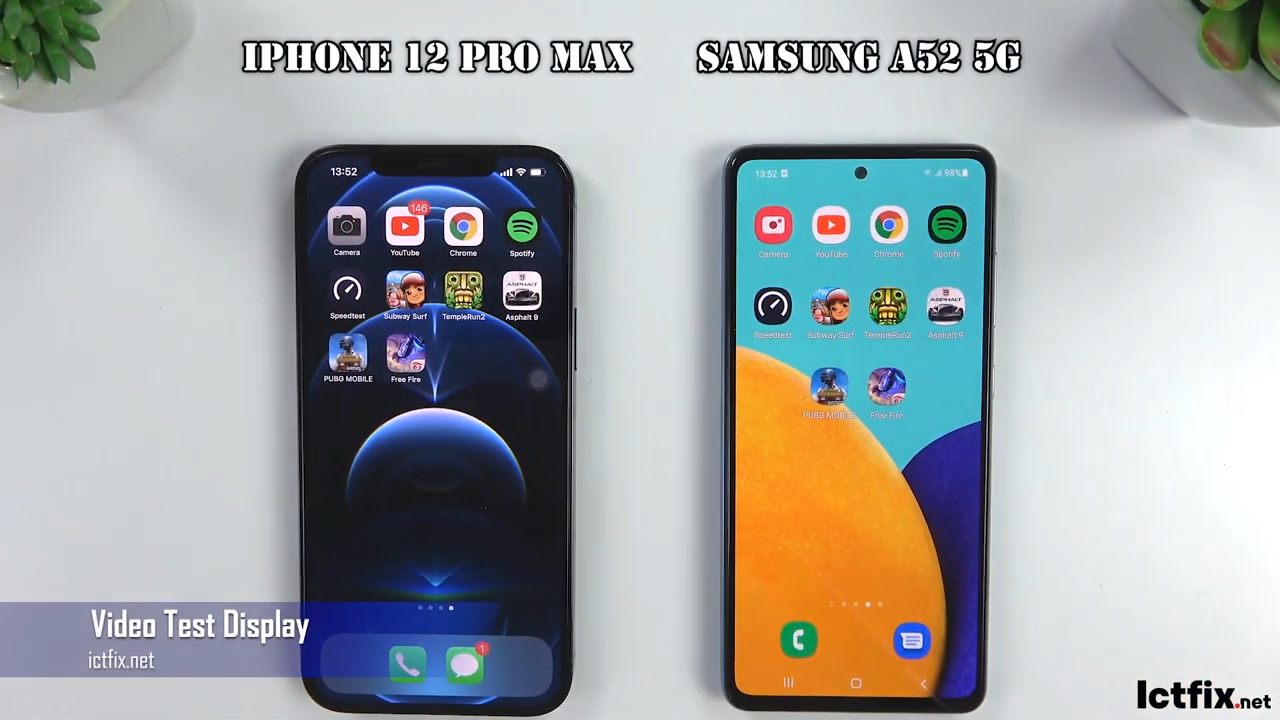 iPhone 12 Pro Max vs Samsung Galaxy A52 5G
