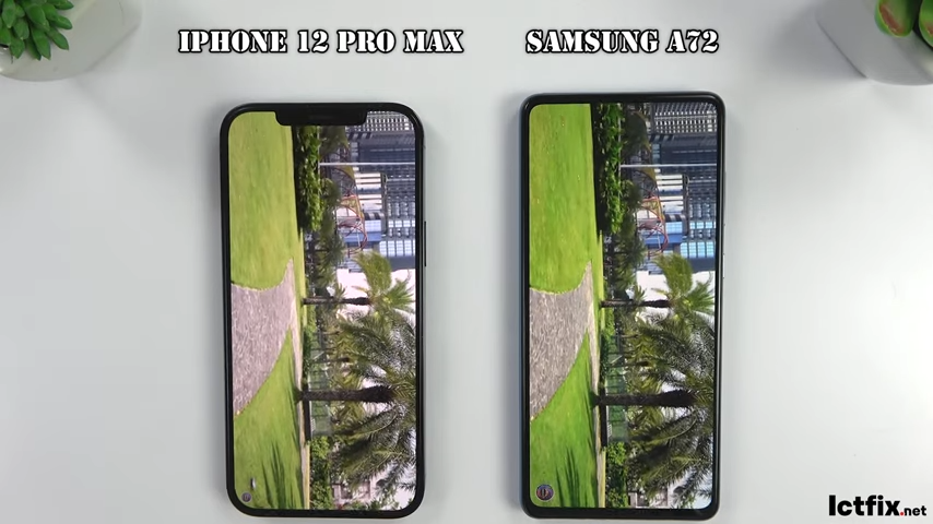 iPhone 12 Pro Max vs Samsung Galaxy A72 