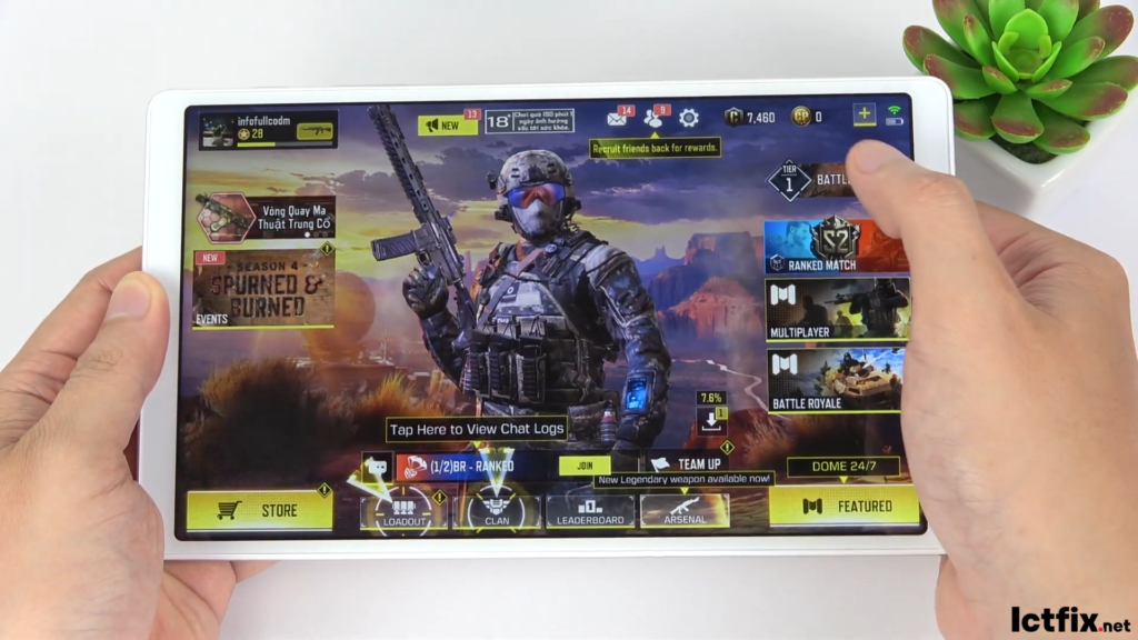 Samsung Galaxy Tab A7 Lite Call of Duty Gaming test CODM Mediatek