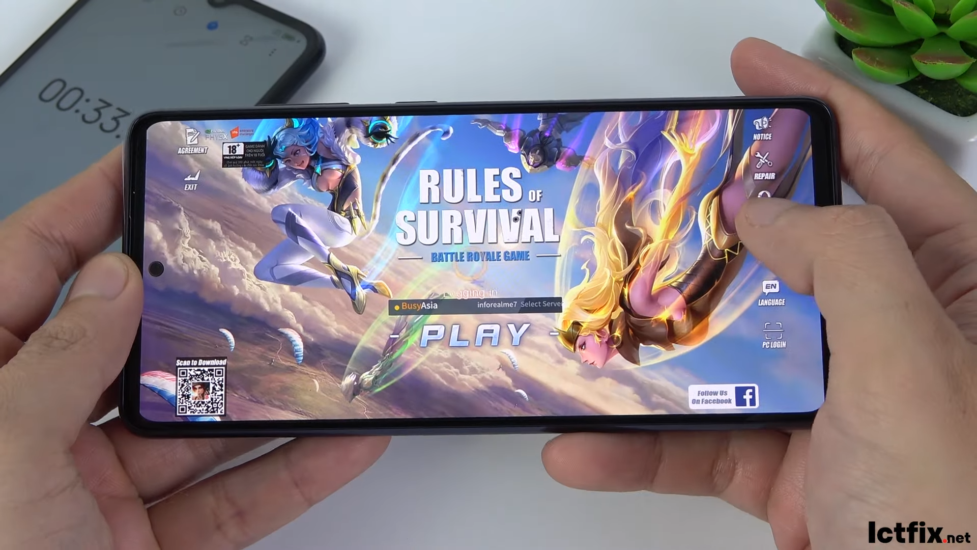 Samsung Galaxy S20 FE Snapdragon 865 test game Rules of Survival 