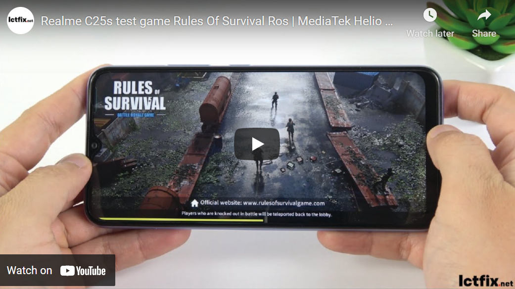 Realme C25s test game Rules Of Survival Ros 