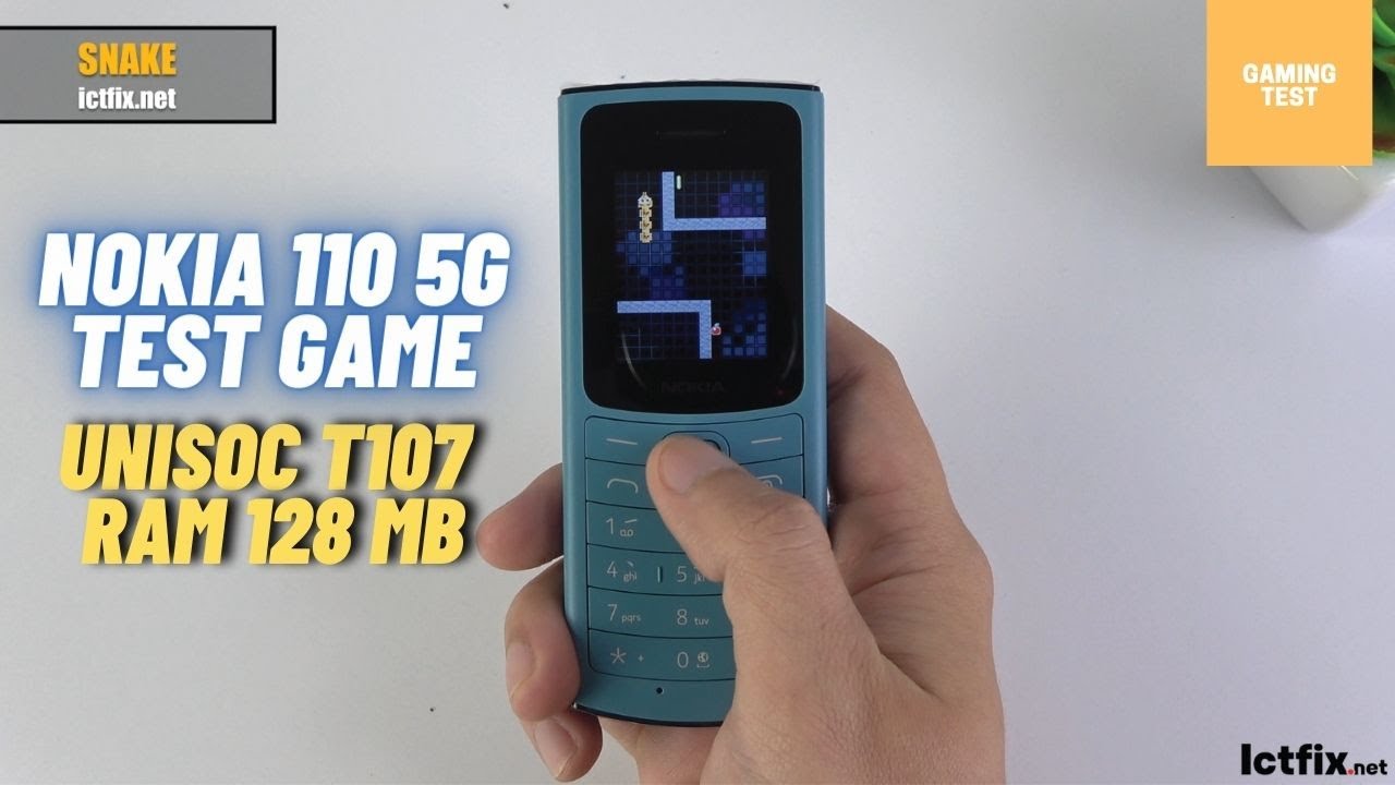 Nokia 110 4G Test Game | Unisoc T107, RAM 128 MB Snake, Nitro Racing, Tetris,  Football Cup and More - ICTfix