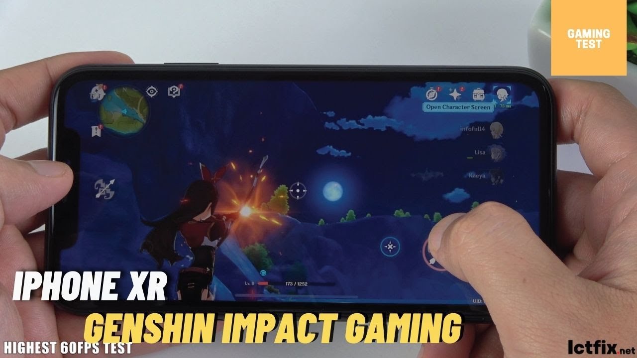 iPhone XR Genshin Impact Gaming test 2021 Max Setting | Highest 60fps ...