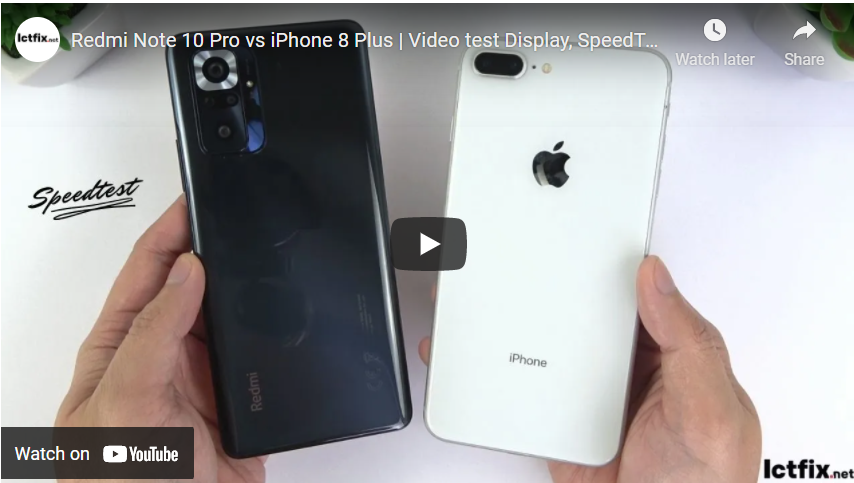 Redmi Note 10 Pro vs iPhone 8 Plus