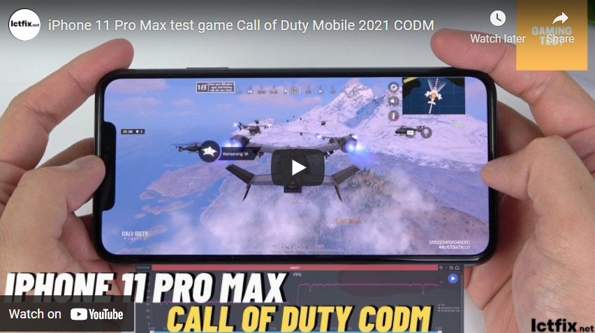 iPhone 11 Pro Max test Call of Duty Mobile CODM ICTfix