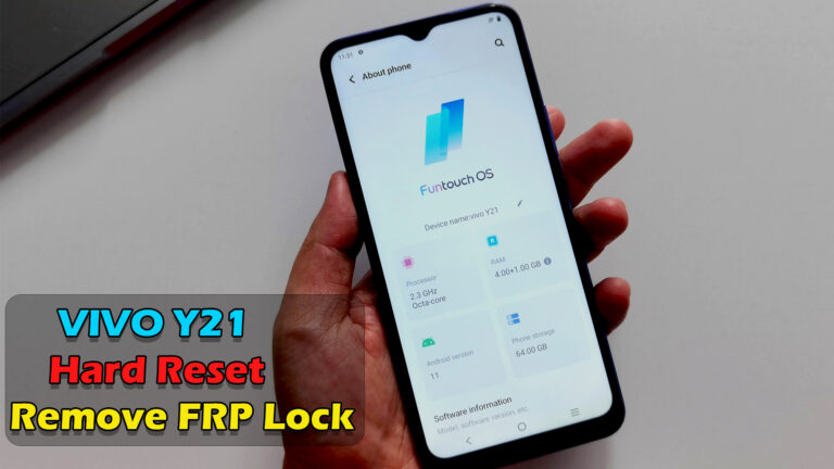 VIVO Y21 | Hard Reset & Remove FRP Lock - ICTfix