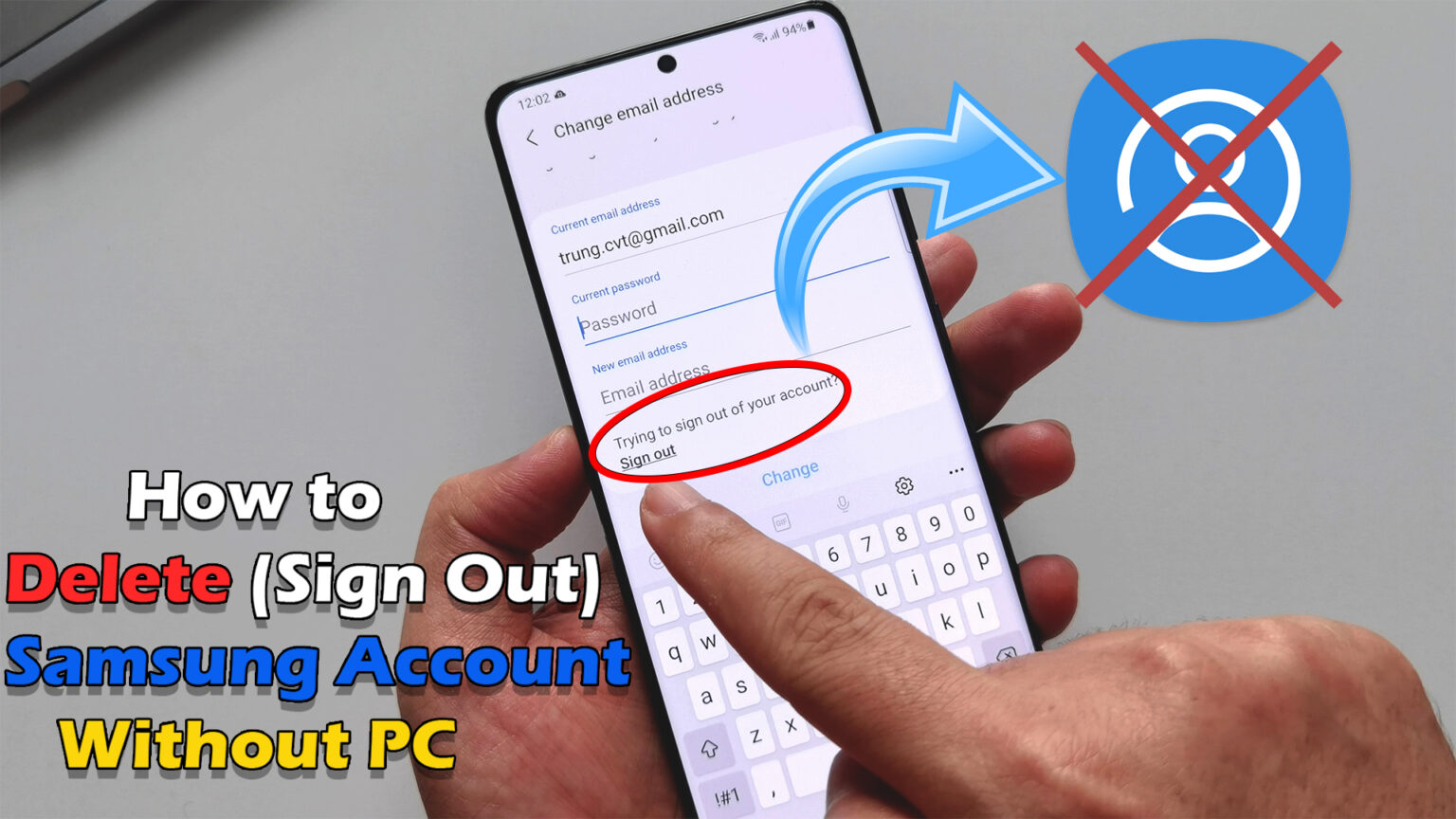 How to Delete (Sign Out) Samsung Account Without PC Android 9 |10 | 11