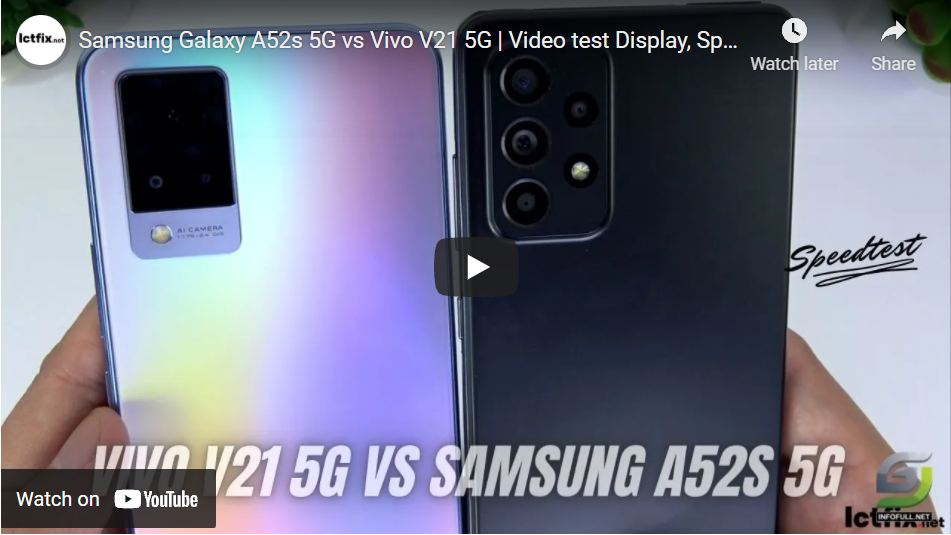 Samsung Galaxy A52s 5G vs Vivo V21 5G