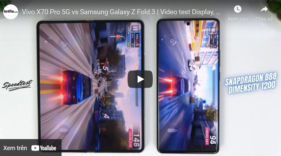Vivo X70 Pro 5G vs Samsung Galaxy Z Fold 3