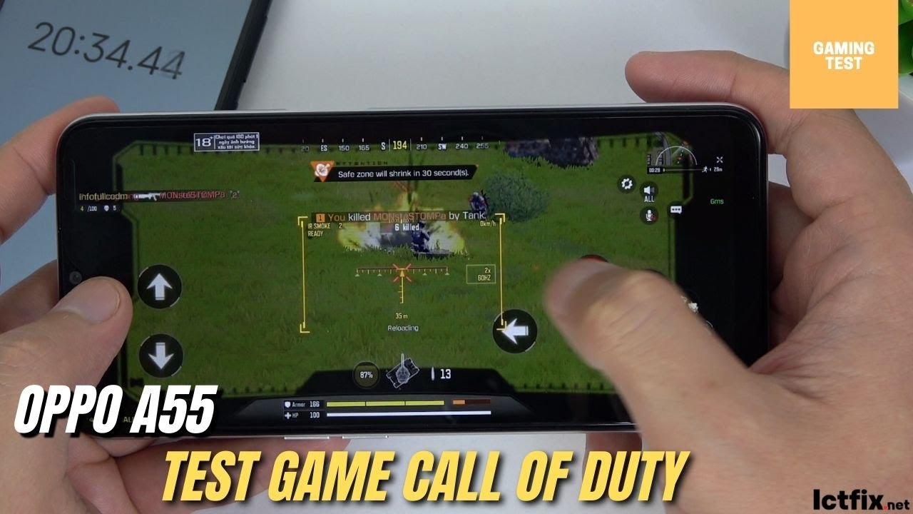 Oppo A16 Call Of Duty Gaming Test CODM Helio G35 3GB RAM ICTfix