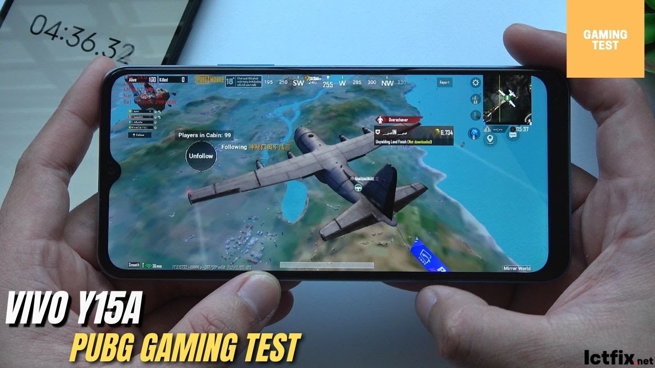 vivo y15 pubg fps