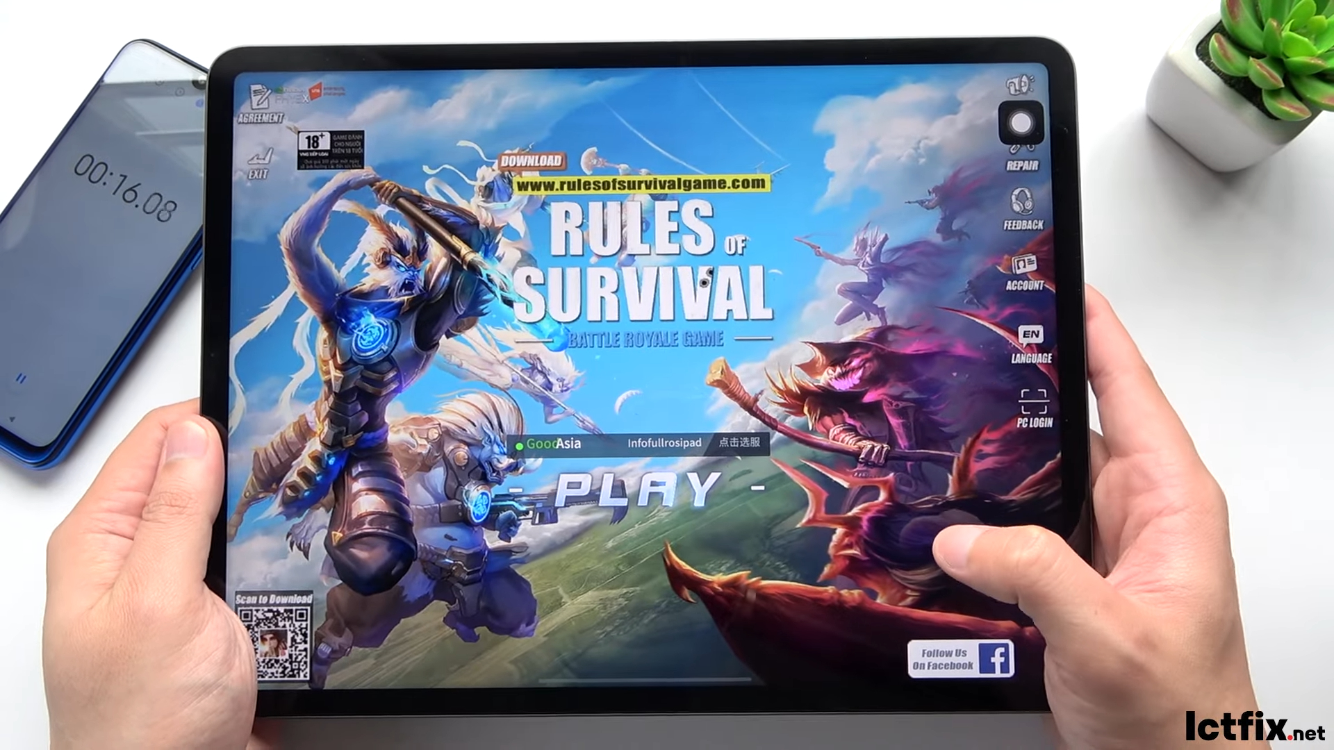 iPad Pro 12.9 2021 test game Rules Of Survival 