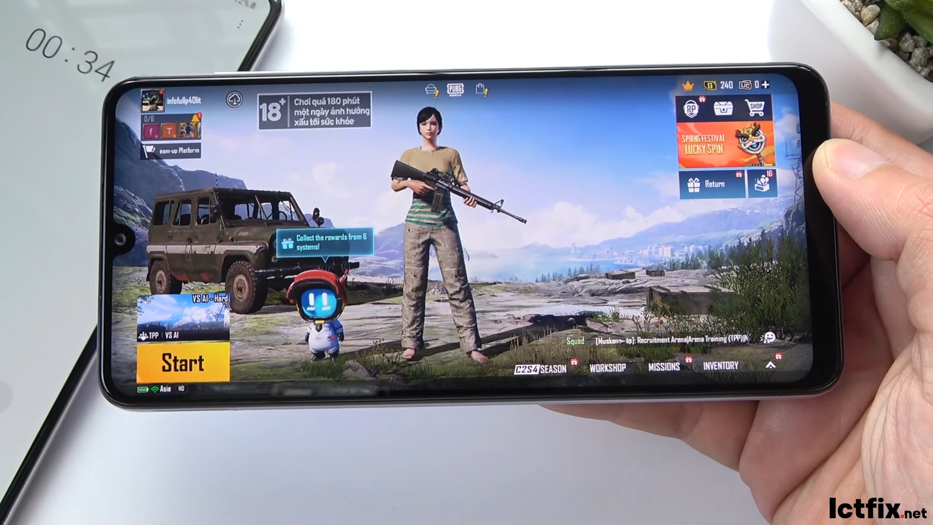 Samsung A22 PUBG Mobile Gaming test 