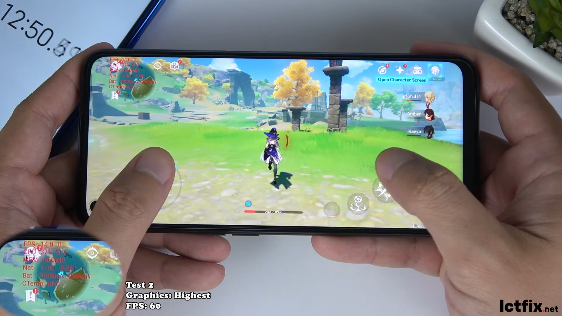 Oppo A76 Genshin Impact Gaming test