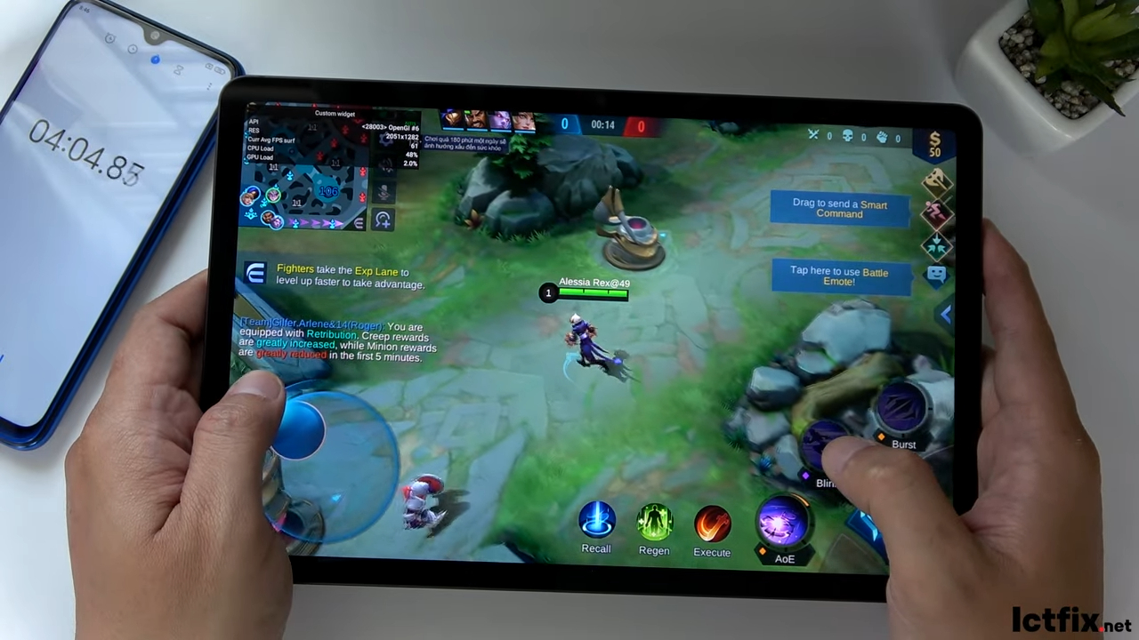 Samsung Galaxy Tab S8 Mobile Legends Gaming test