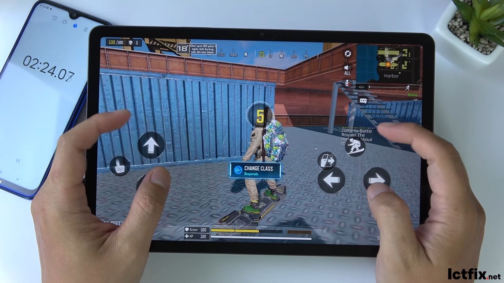 Samsung Galaxy Tab S8 Call of Duty Gaming test