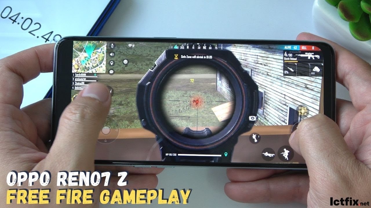 oppo reno 7 5g free fire test