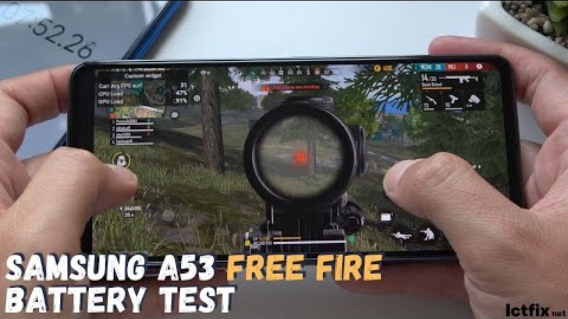 Samsung Galaxy A03 test game Free Fire