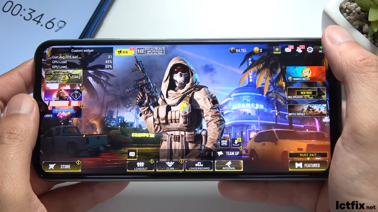 Samsung Galaxy M33 5G Call of Duty Gaming test 