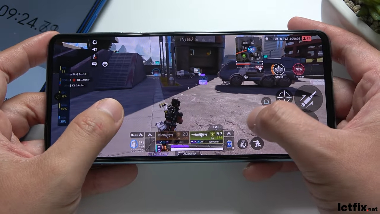 Samsung Galaxy M53 Apex Legends Mobile Gaming test