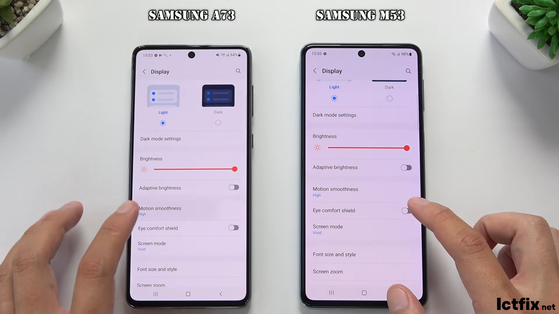 Samsung A73 vs Samsung M53 | Fingerprint, Speedtest, Video test Display, Camera Comparison