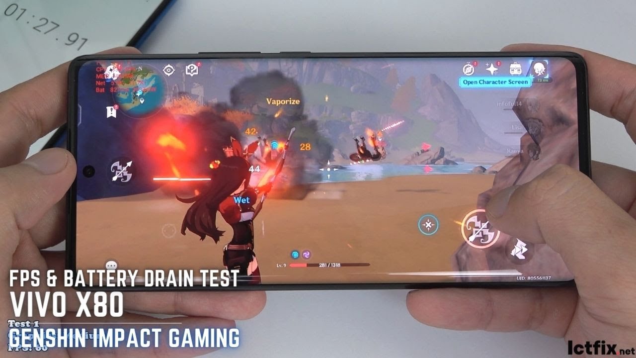 Vivo X80 Genshin Impact Gaming test | Dimensity 9000, 120Hz Display ...