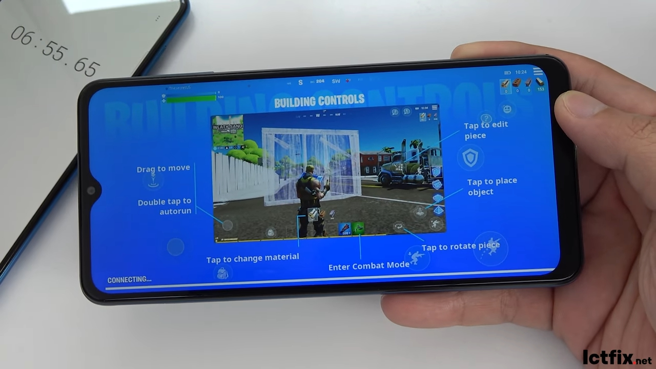 Samsung Galaxy A12 2021 Test game Fortnite