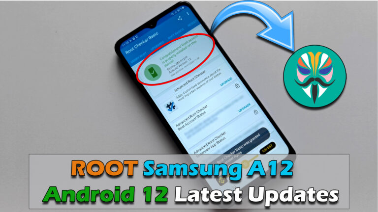 root samsung a115f android 12