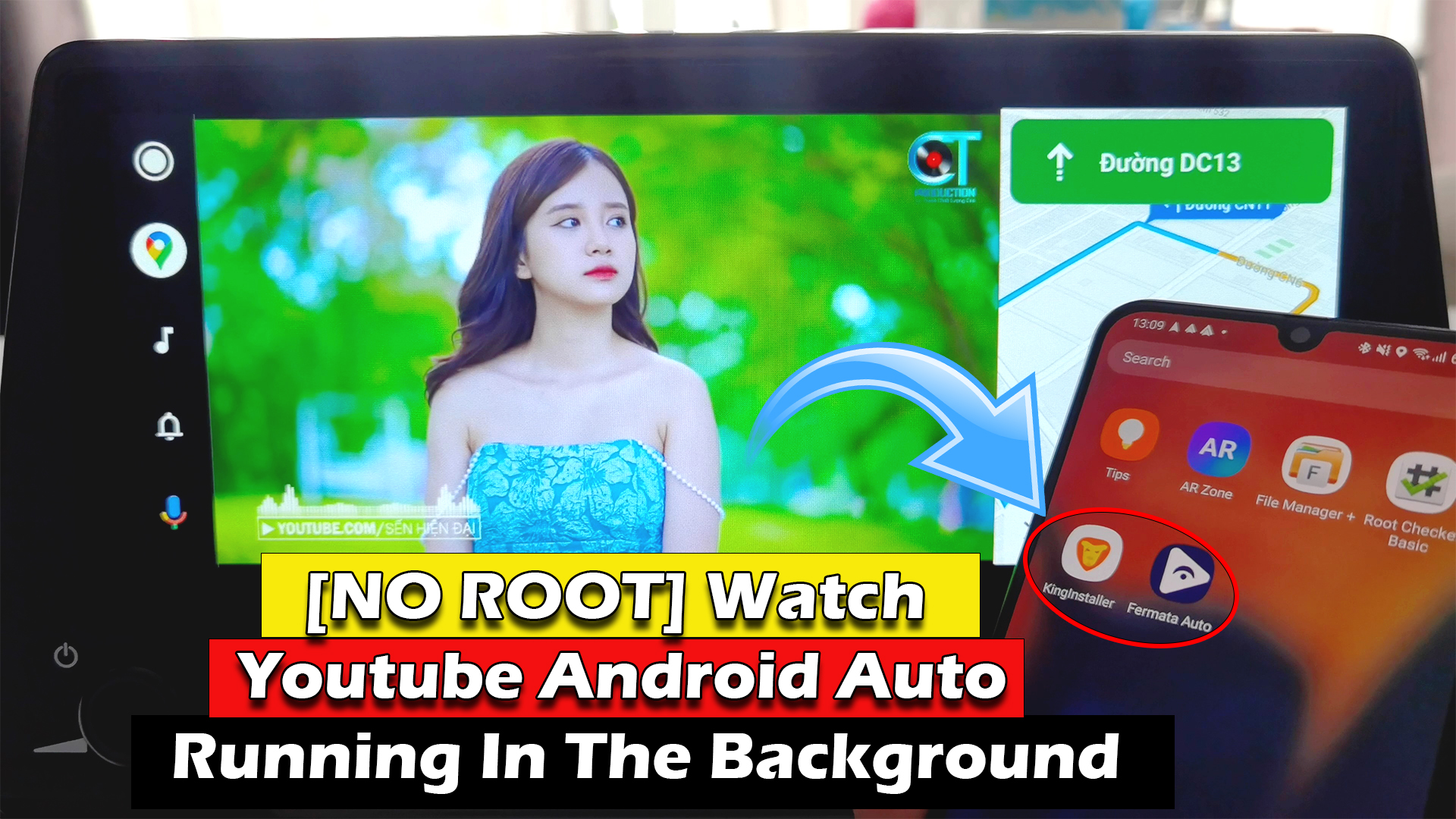NO ROOT - Watch Youtube on Android Auto Running In The Background - ICTfix
