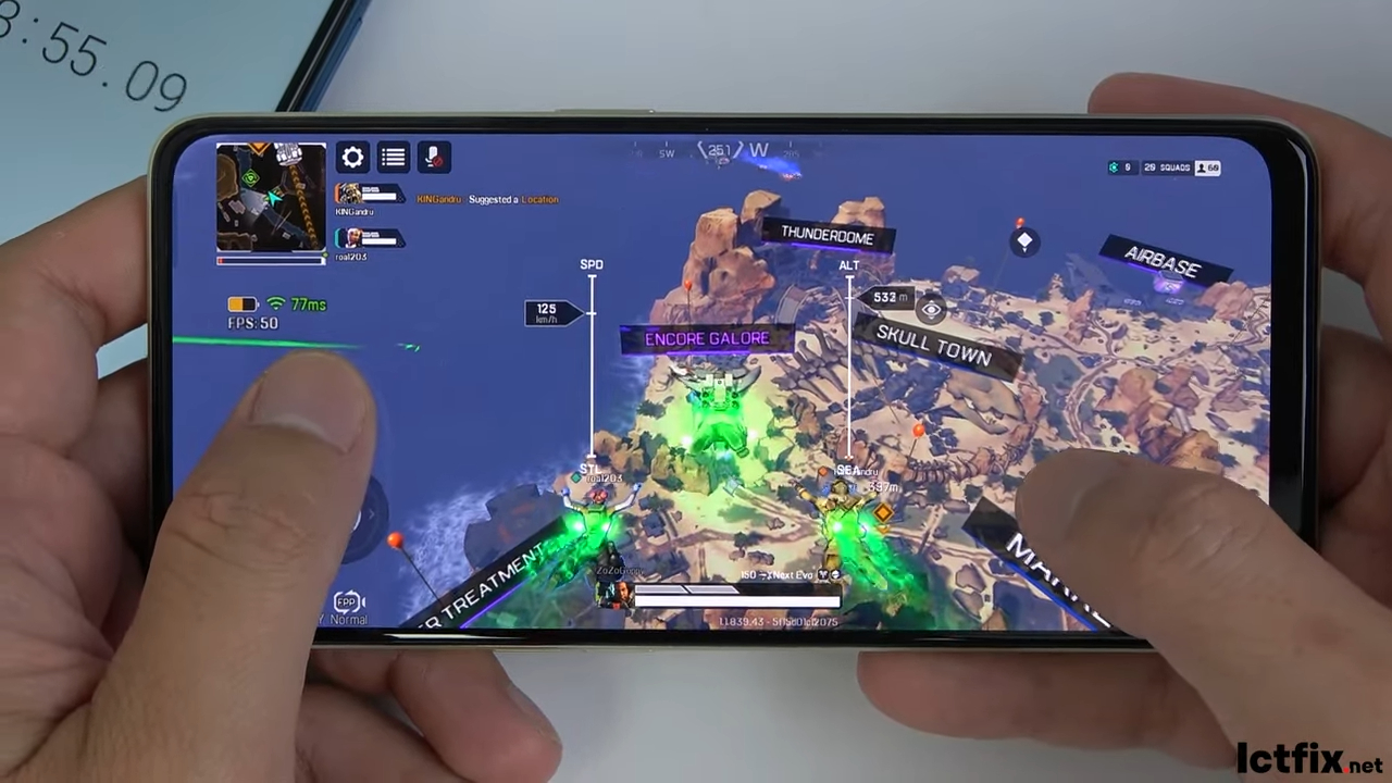 Oppo Reno8 Z 5G Apex Legends Mobile Gaming test | Snapdragon 695 5G - ICTfix
