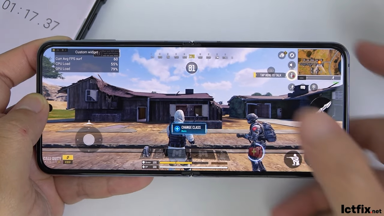 Samsung Galaxy Z Flip 4 Call of Duty Gaming test 