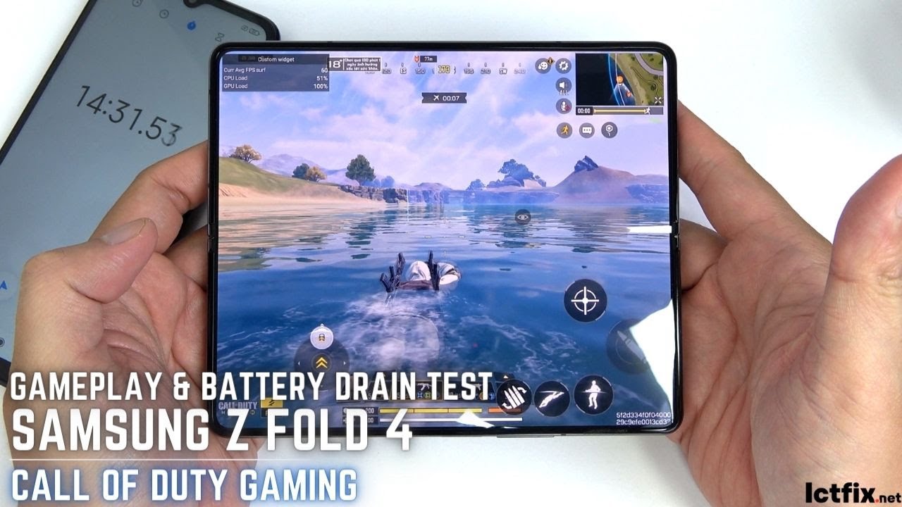 Samsung Galaxy Z Fold 4 Call of Duty Mobile Gaming test CODM | 120Hz ...