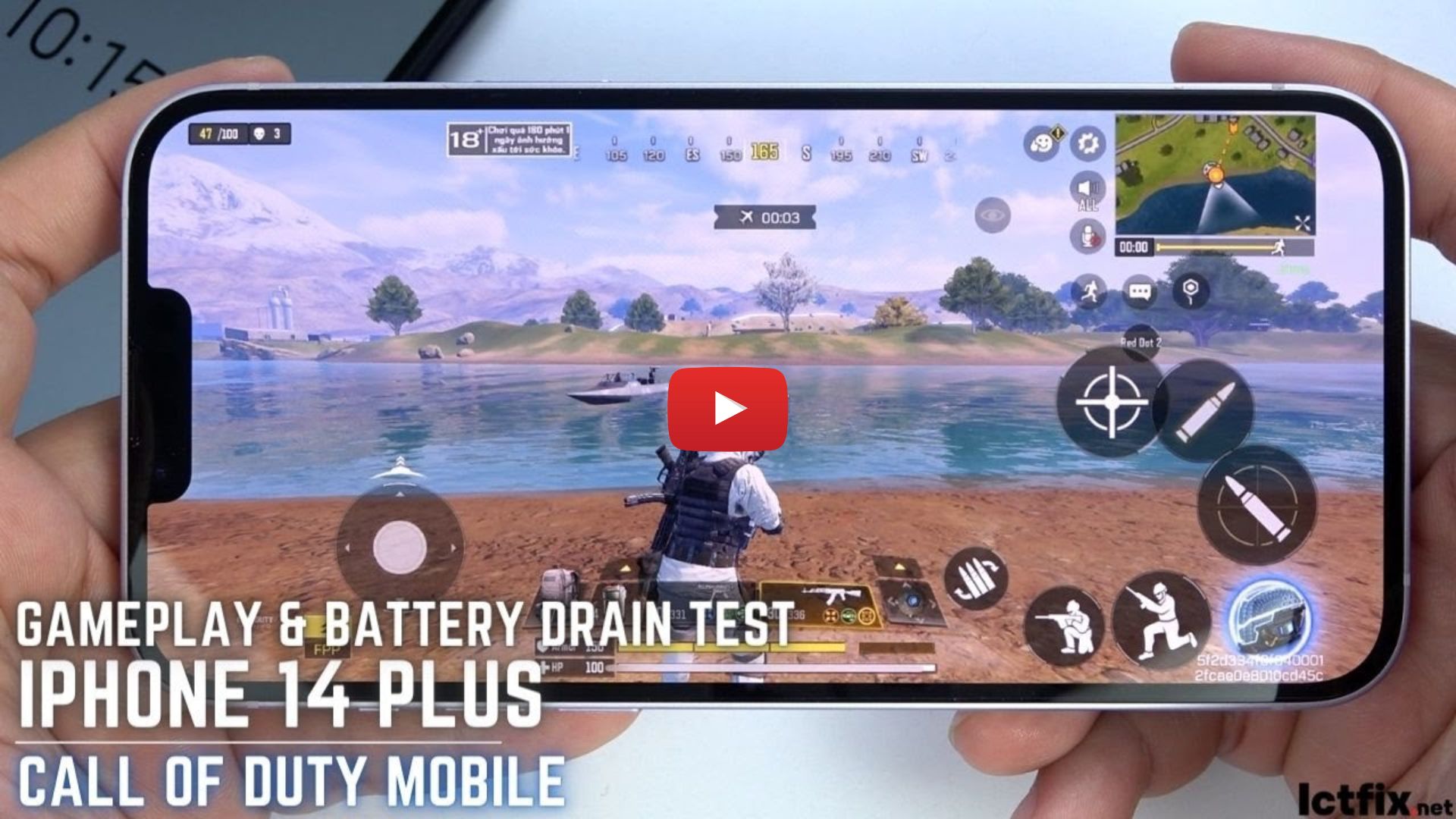iPhone 14 Plus Free Fire Mobile Gaming test